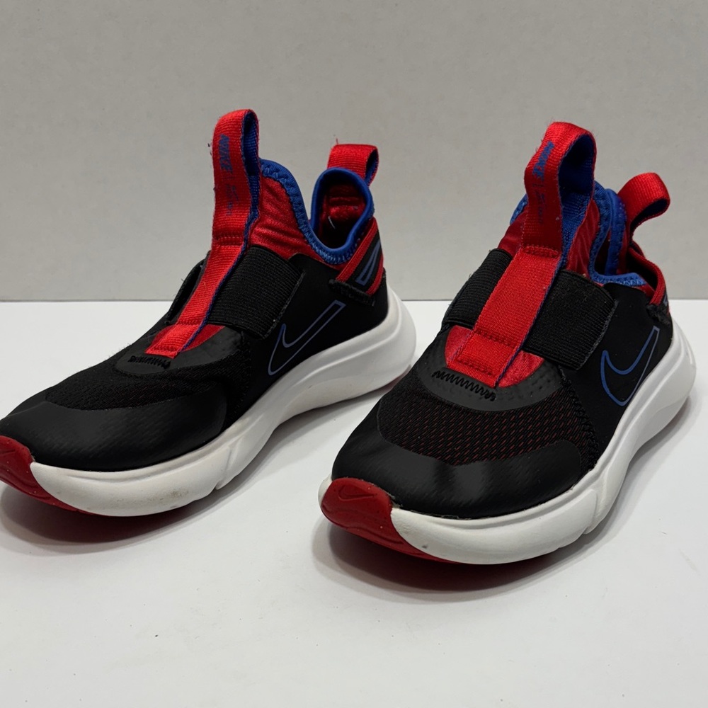 Boys Nike Flex Plus Running Shoes Black /Blue/ Red Size 13.5C